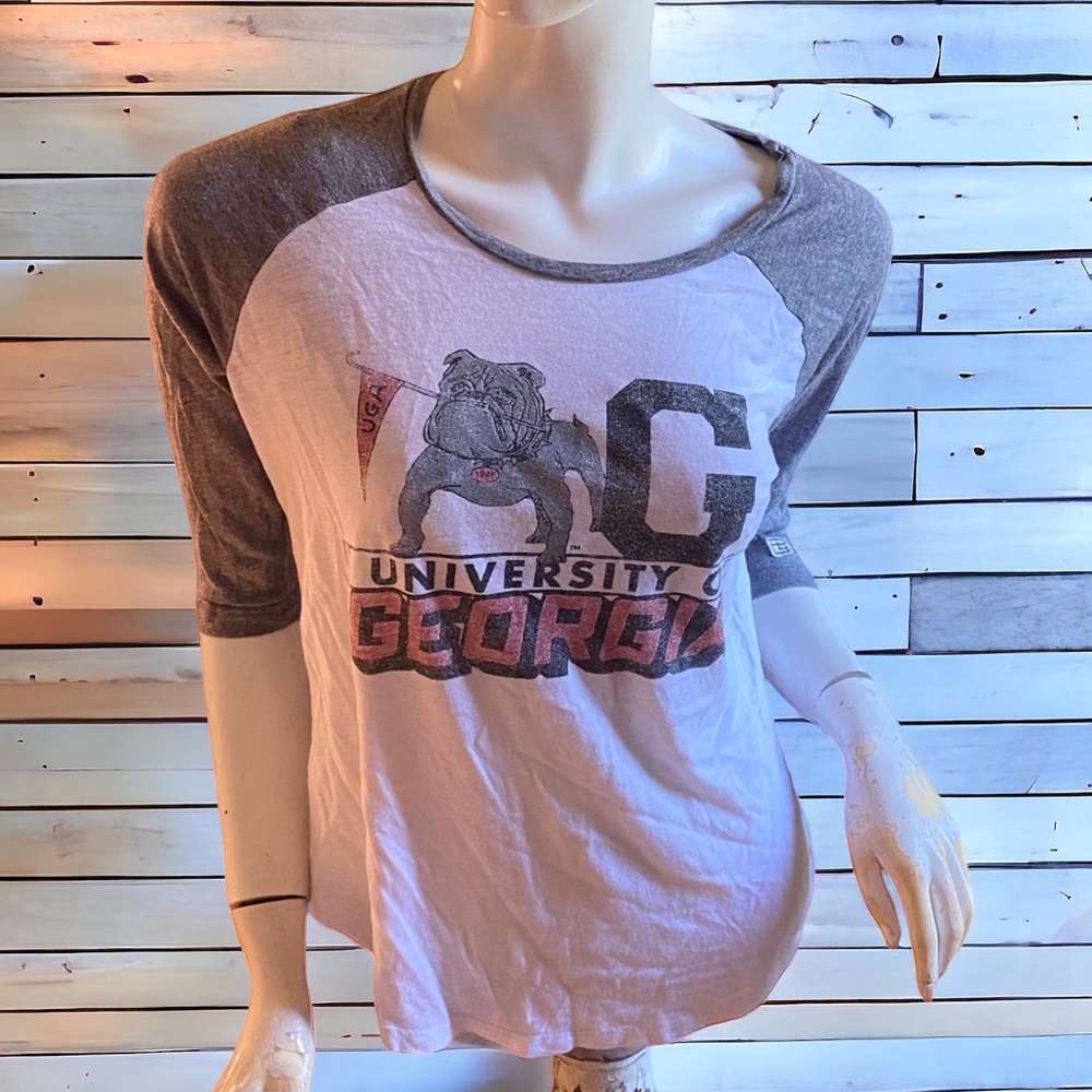 Tailgate crewneck University of Georgia Bulldogs mascot tee T shirt S